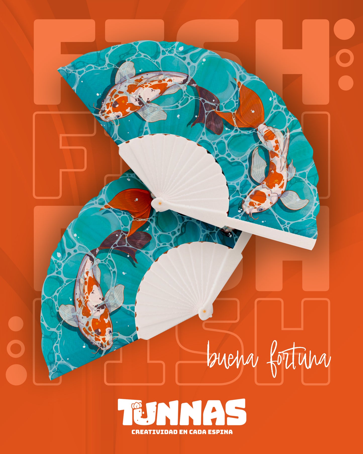 Abanico “KOI Fortuna” – Vibra ligera, suerte poderosa