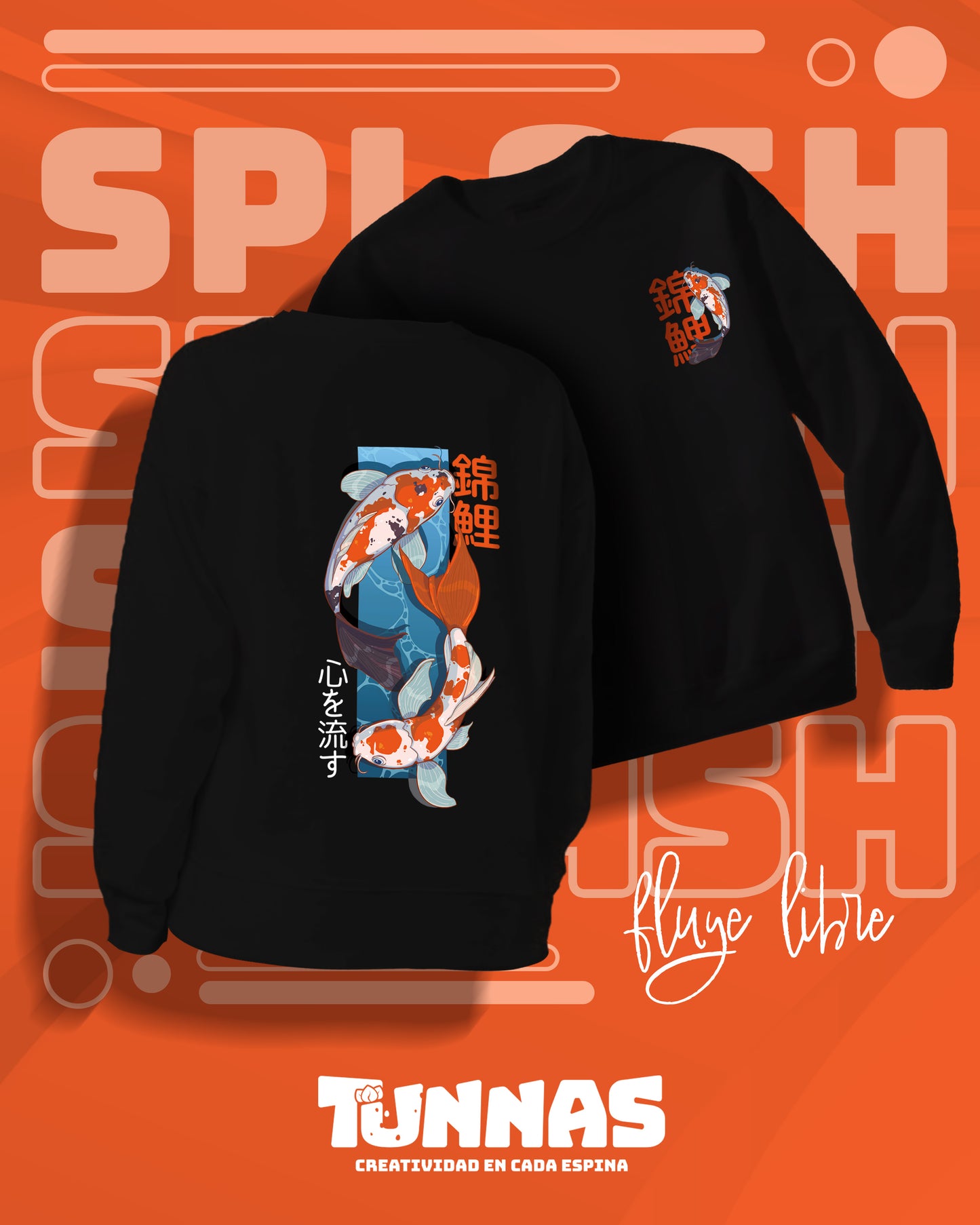 Hoodie KOI - Símbolo de Fortuna y Estilo Único