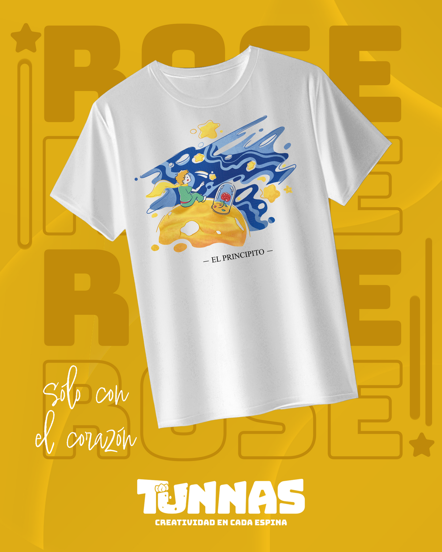 Playera "El Principito" – Lo Esencial es Invisible a los Ojos