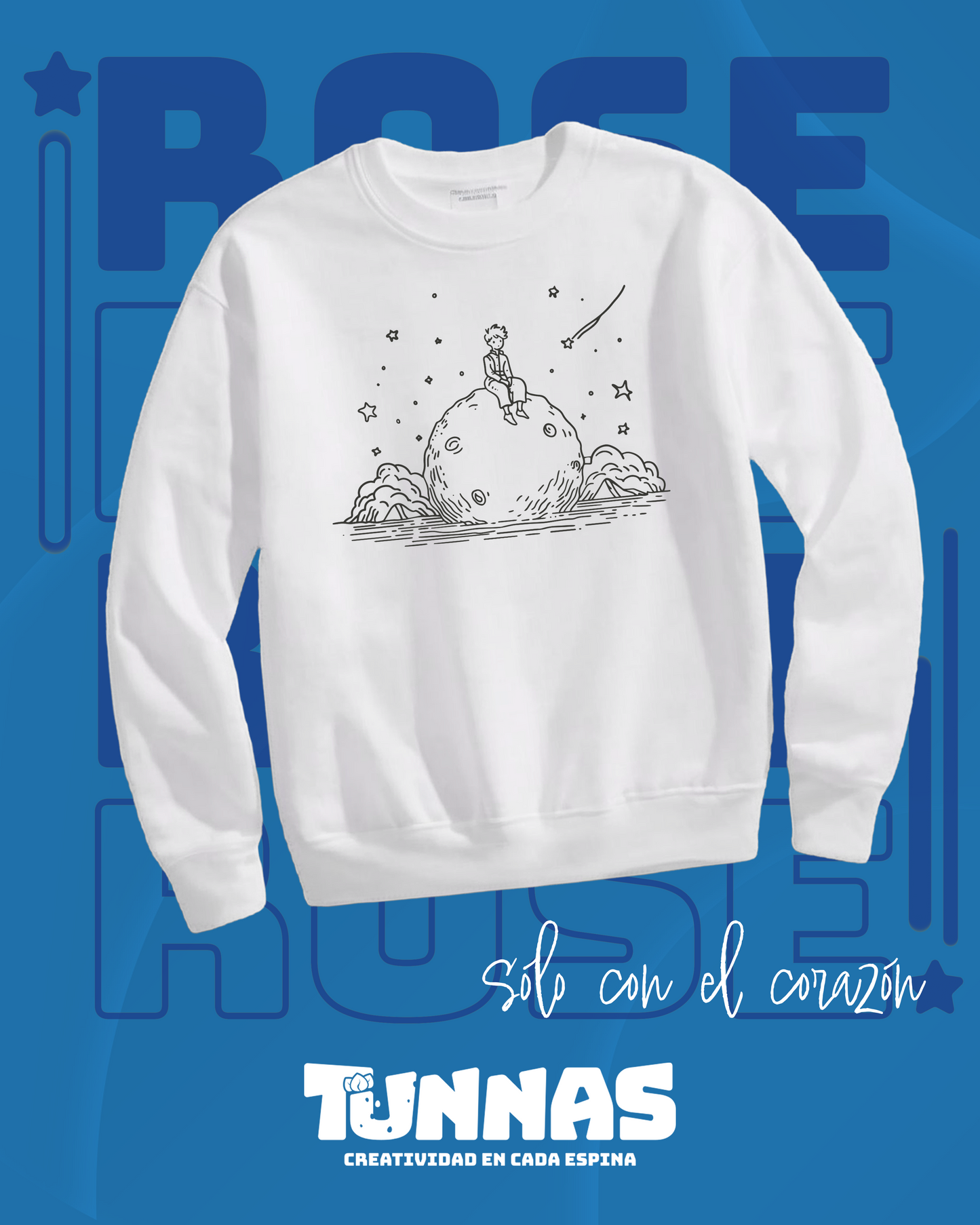 Hoodie "Solo con el Corazón" – Inspirado en El Principito
