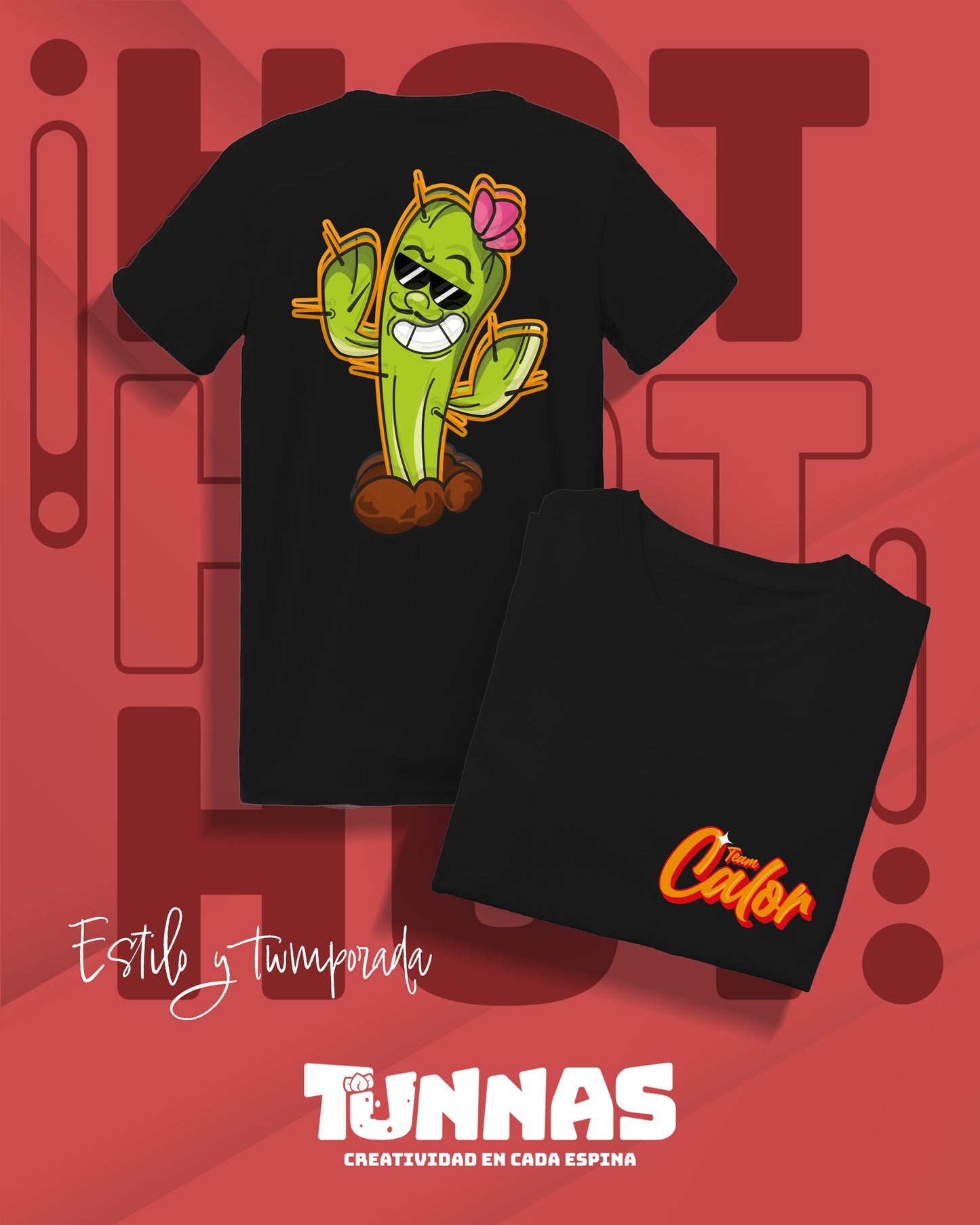 Playera “Team Calor” – Para lxs que nacieron para el sol