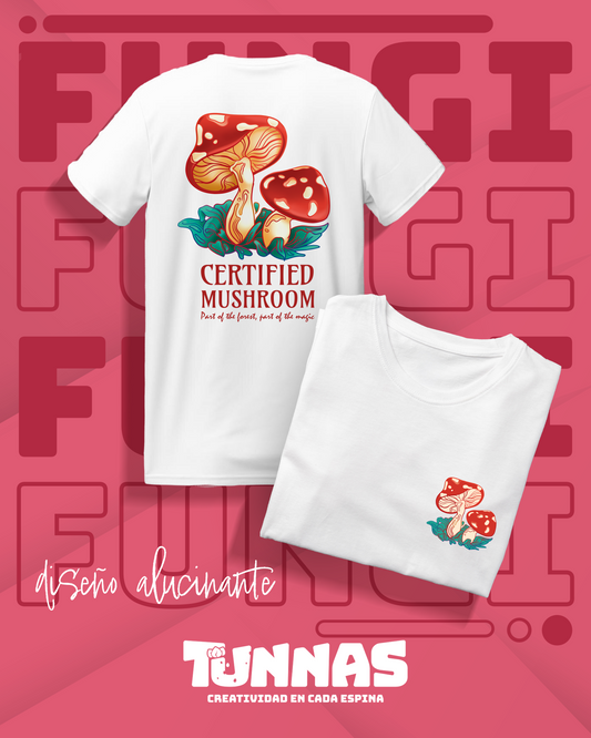 Playera FUNGI 🍄 – Diseño original de hongo rojo estilo alternativo