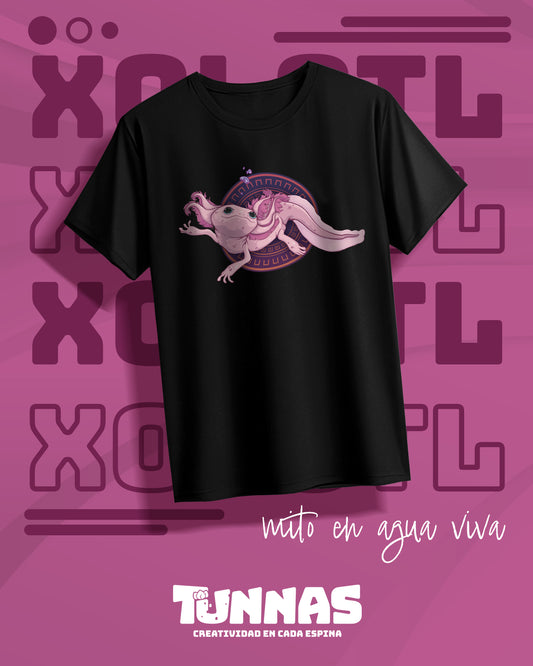 Playera "Ajolote Xólotl" – El Espíritu del Agua en tu Estilo 🔥💧