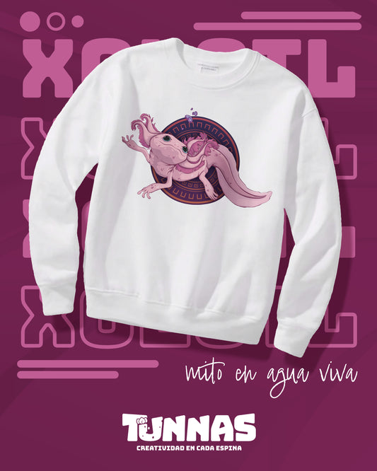 Hoodie "Ajolote Xólotl"  – El Espíritu del Agua en tu Estilo 🔥💧