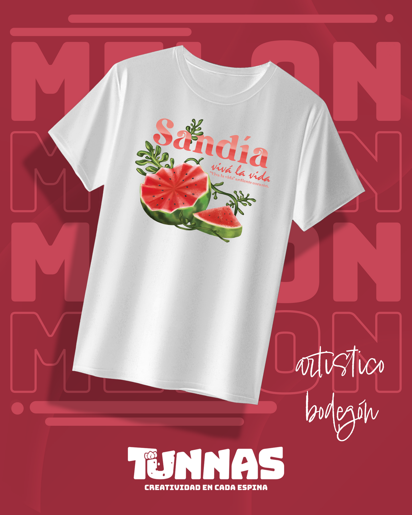 Playera Sandía – Estilo Tropical y Creativo que Resalta 🍉