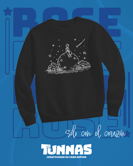 Hoodie "Solo con el Corazón" – Inspirado en El Principito 🌟
